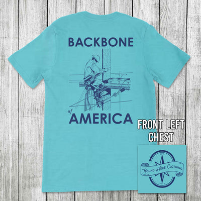 'Round Here Clothing Backbone of America Lineman
