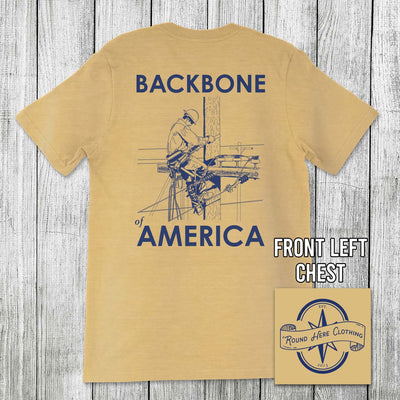 'Round Here Clothing Backbone of America Lineman