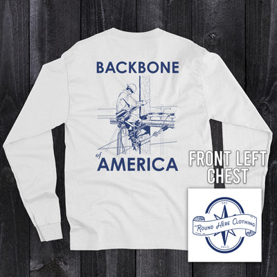 'Round Here Clothing Backbone of America Lineman