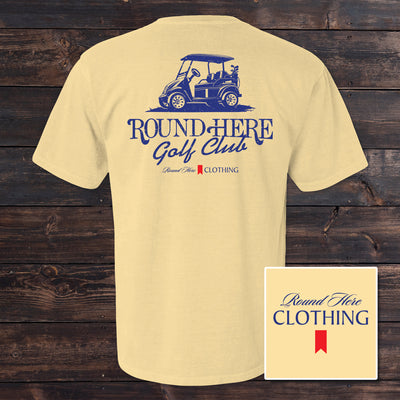 'Round Here Clothing Golf Cart Golf Club