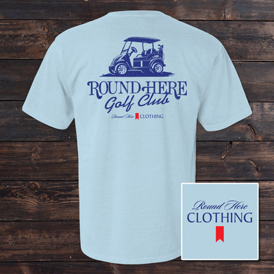 'Round Here Clothing Golf Cart Golf Club