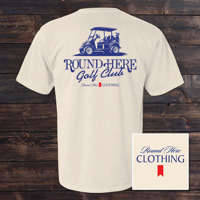 'Round Here Clothing Golf Cart Golf Club