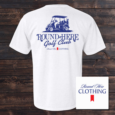 'Round Here Clothing Golf Cart Golf Club