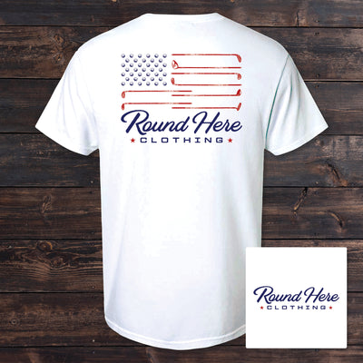 'Round Here Clothing Golf Flag