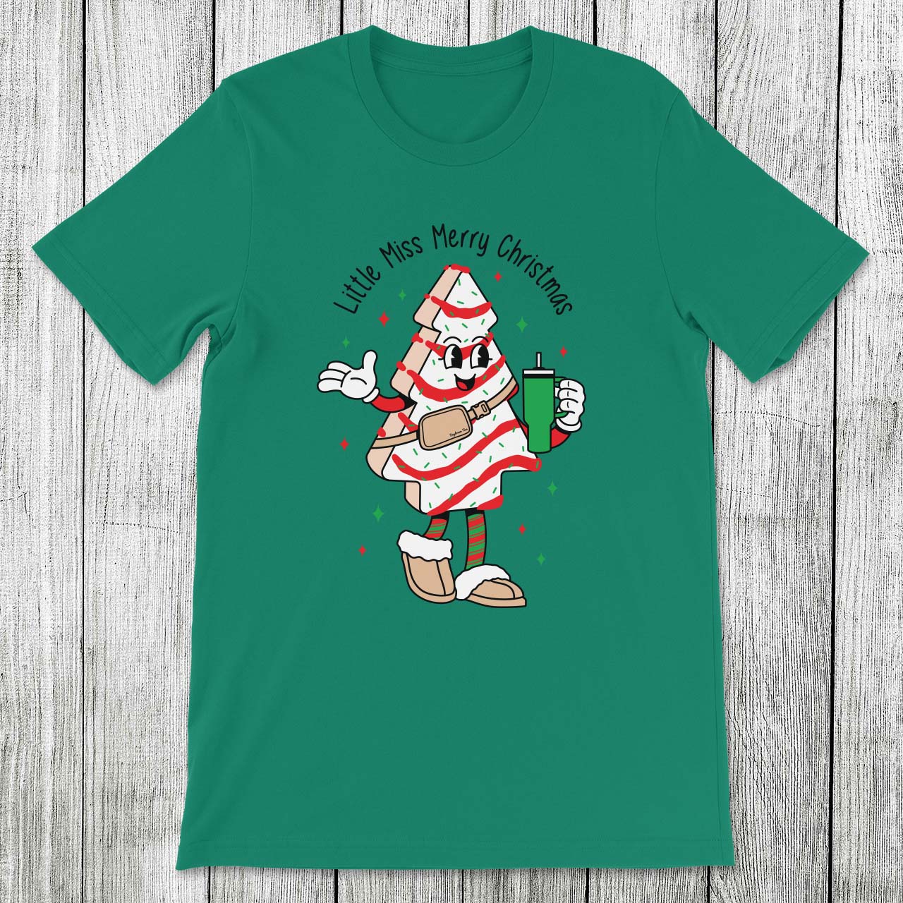 Daydream Tees Little Miss Merry Christmas