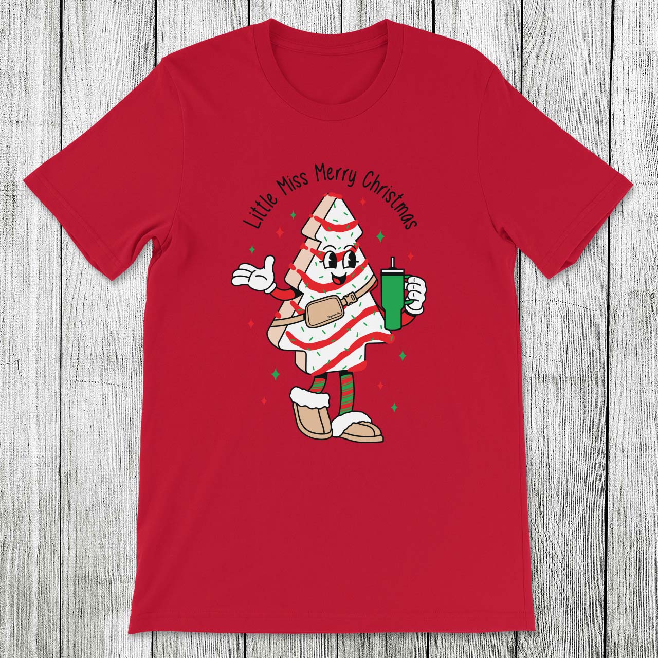 Daydream Tees Little Miss Merry Christmas