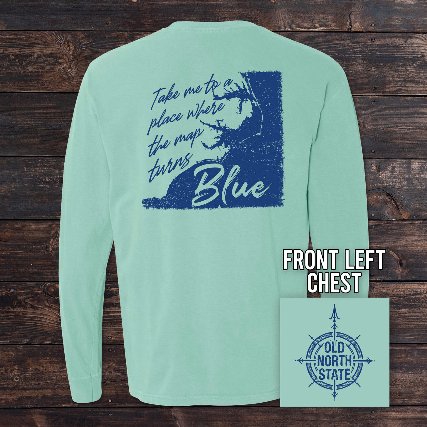 The Old North State - Map Turns Blue NC