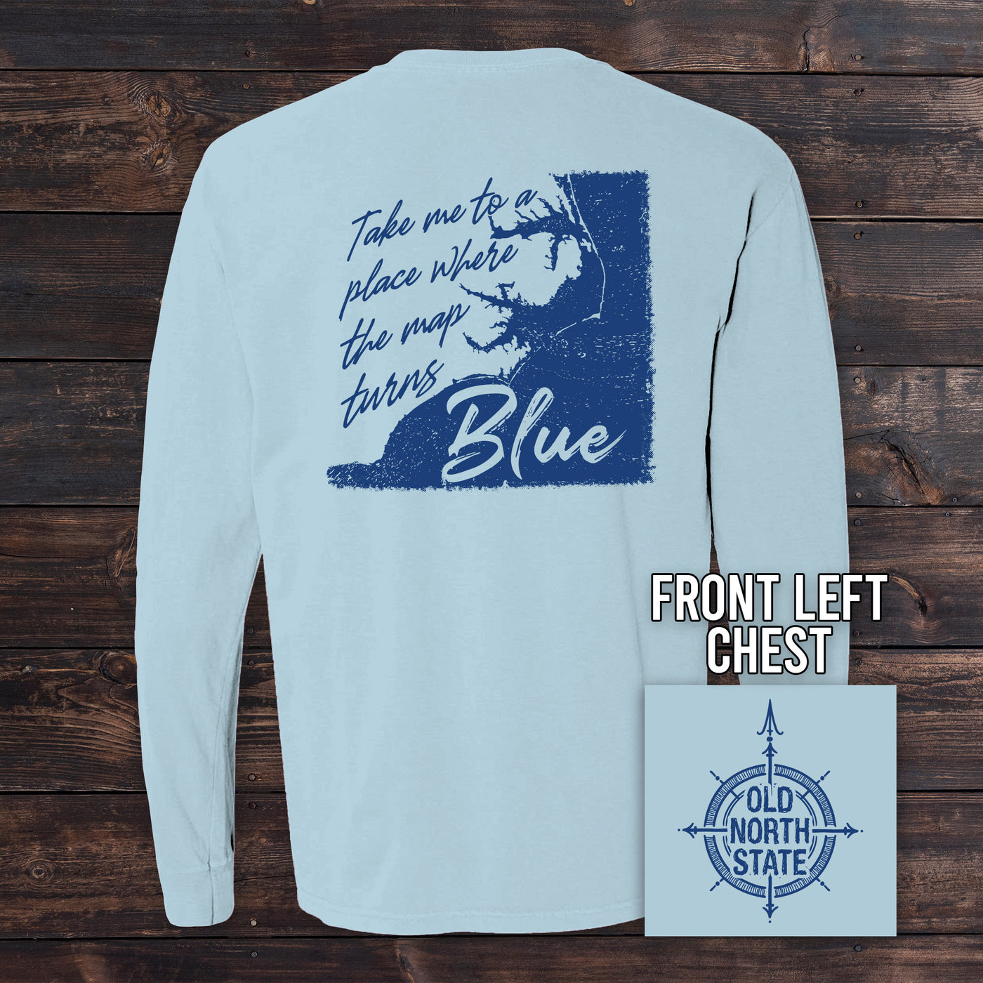 The Old North State - Map Turns Blue NC