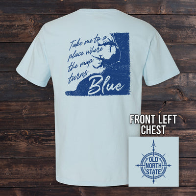 The Old North State - Map Turns Blue NC