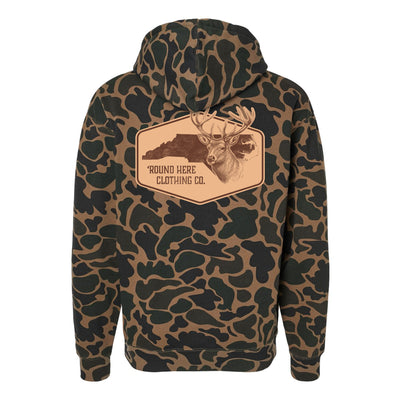 'Round Here Clothing NC Deer Camo Badge