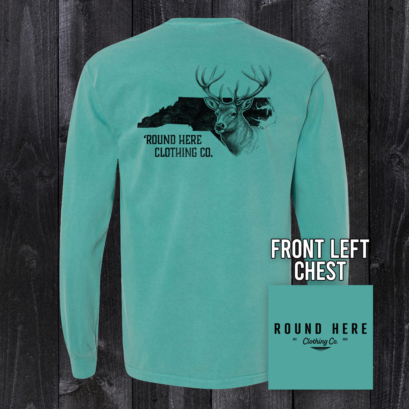 'Round Here Clothing NC Deer