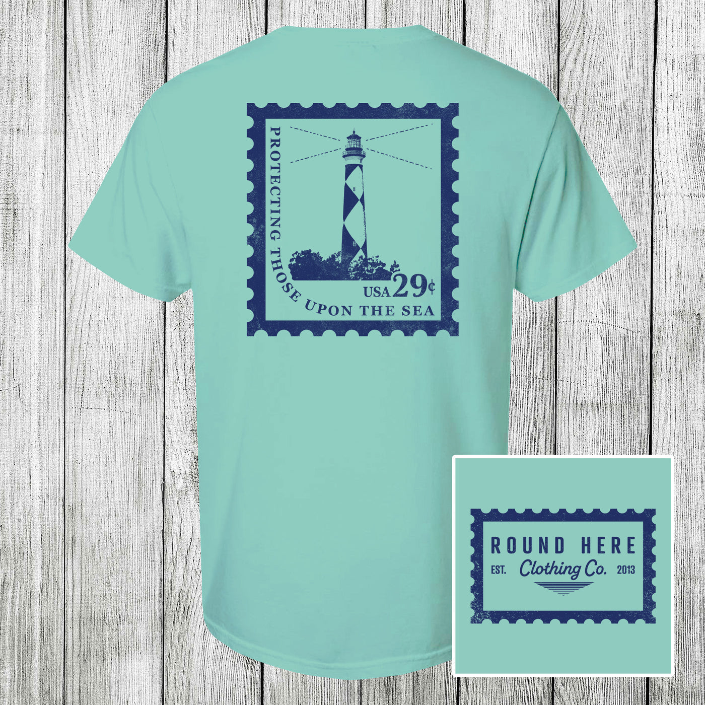 'Round Here Clothing Protecting Those Upon the Sea Chalky Mint