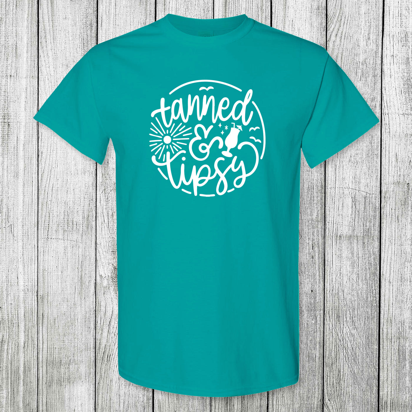 Daydream Tees Tanned and Tipsy