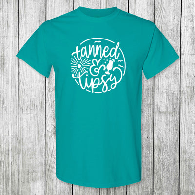 Daydream Tees Tanned and Tipsy