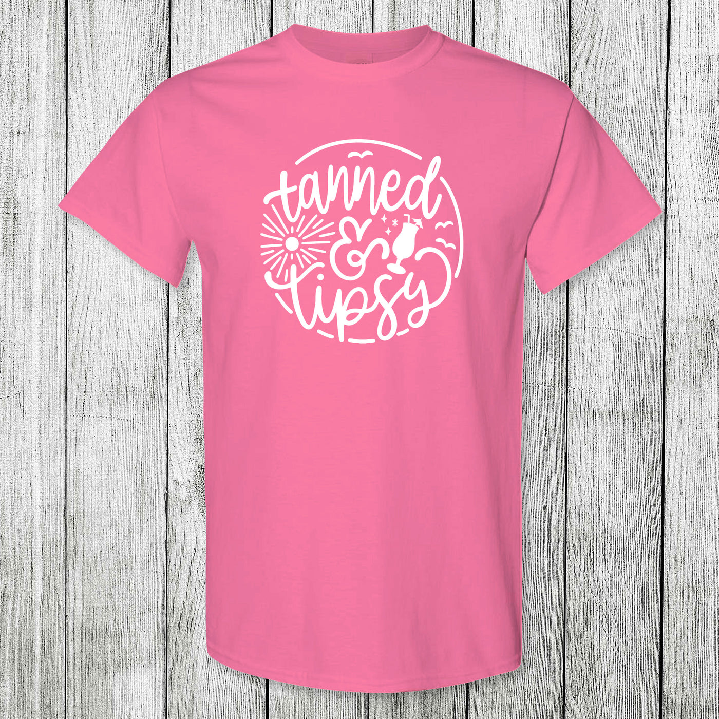 Daydream Tees Tanned and Tipsy