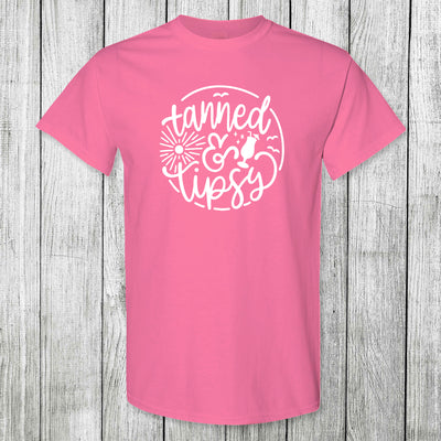 Daydream Tees Tanned and Tipsy