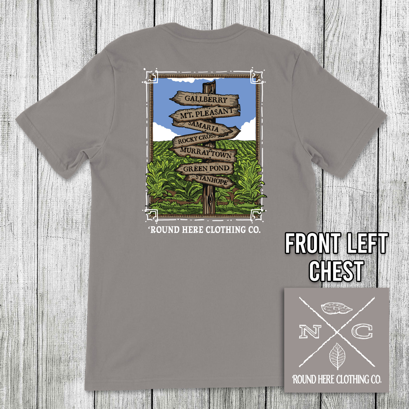 Round Here Clothing Tobacco Crossroads Gallberry