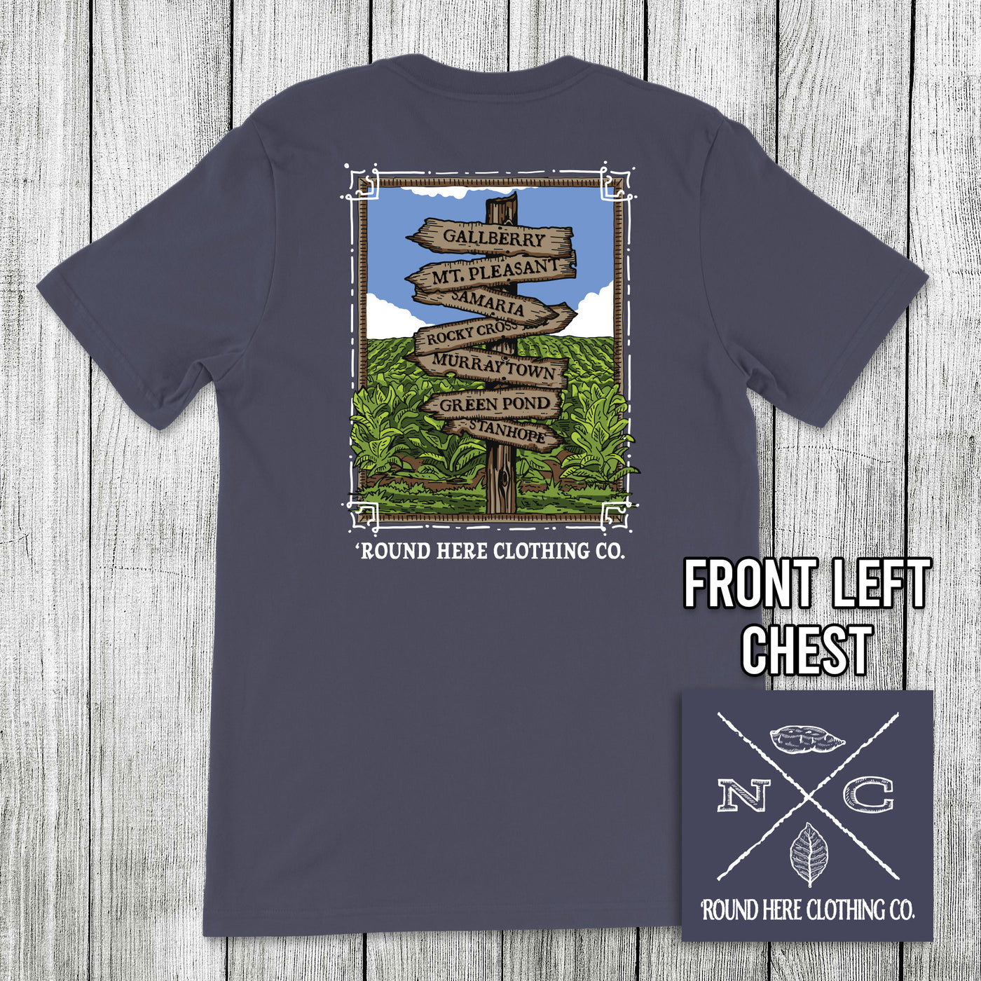 Round Here Clothing Tobacco Crossroads Gallberry