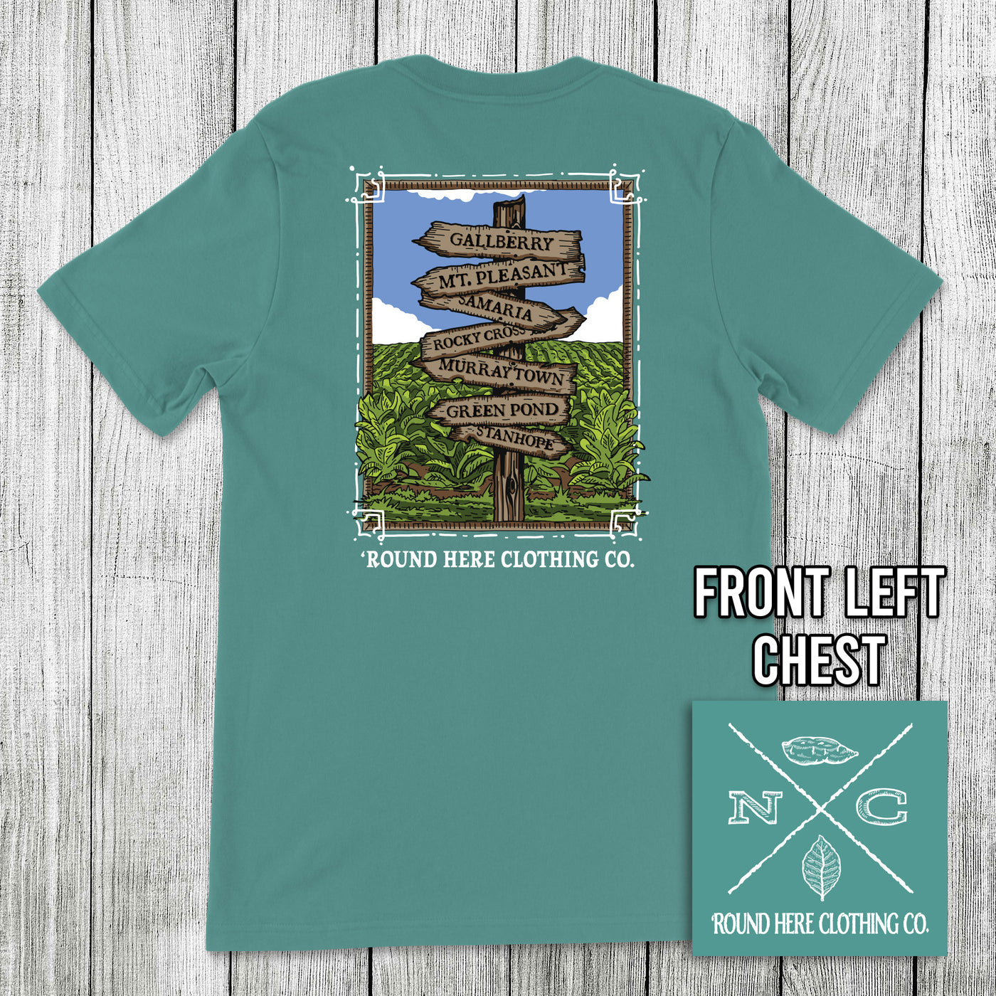 Round Here Clothing Tobacco Crossroads Gallberry