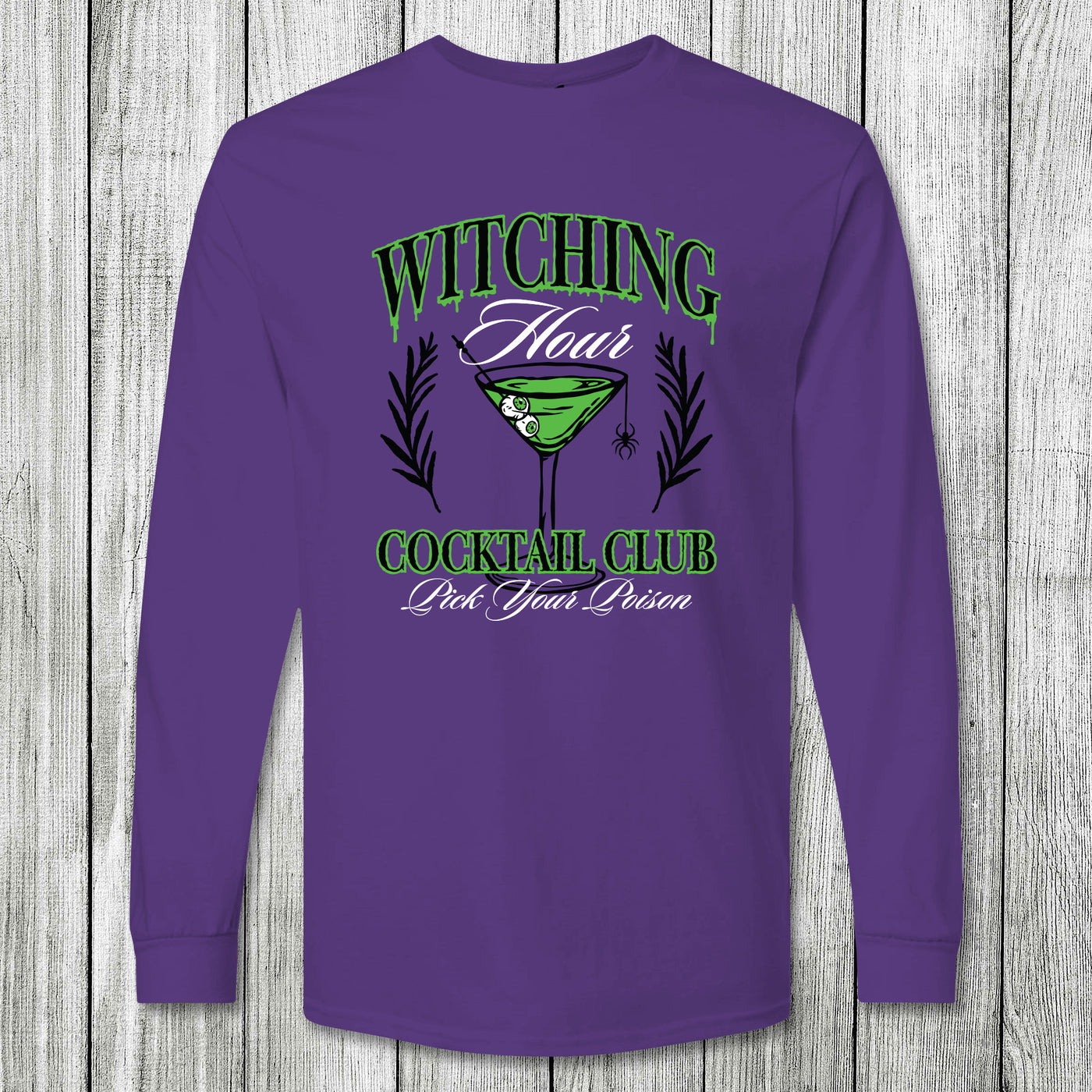 Daydream Tees Witching Hour Cocktail Club Purple