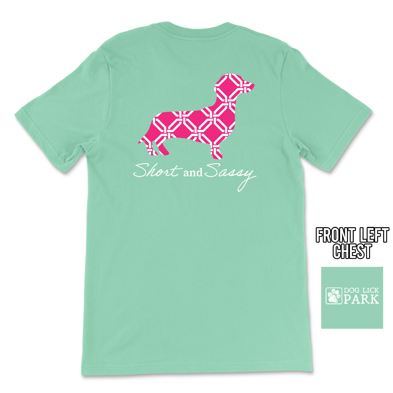 Dog Lick Park Short and Sassy Dachshund Mint