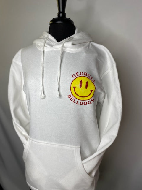 Georgia Smiley Face Fleece Hoodie