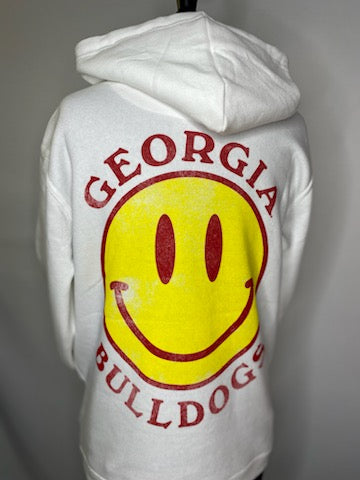 Georgia Smiley Face Fleece Hoodie