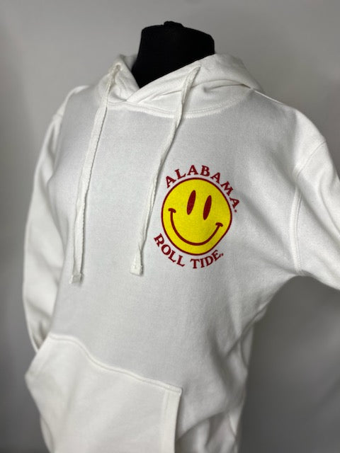Alabama Smiley Face Fleece Hoodie