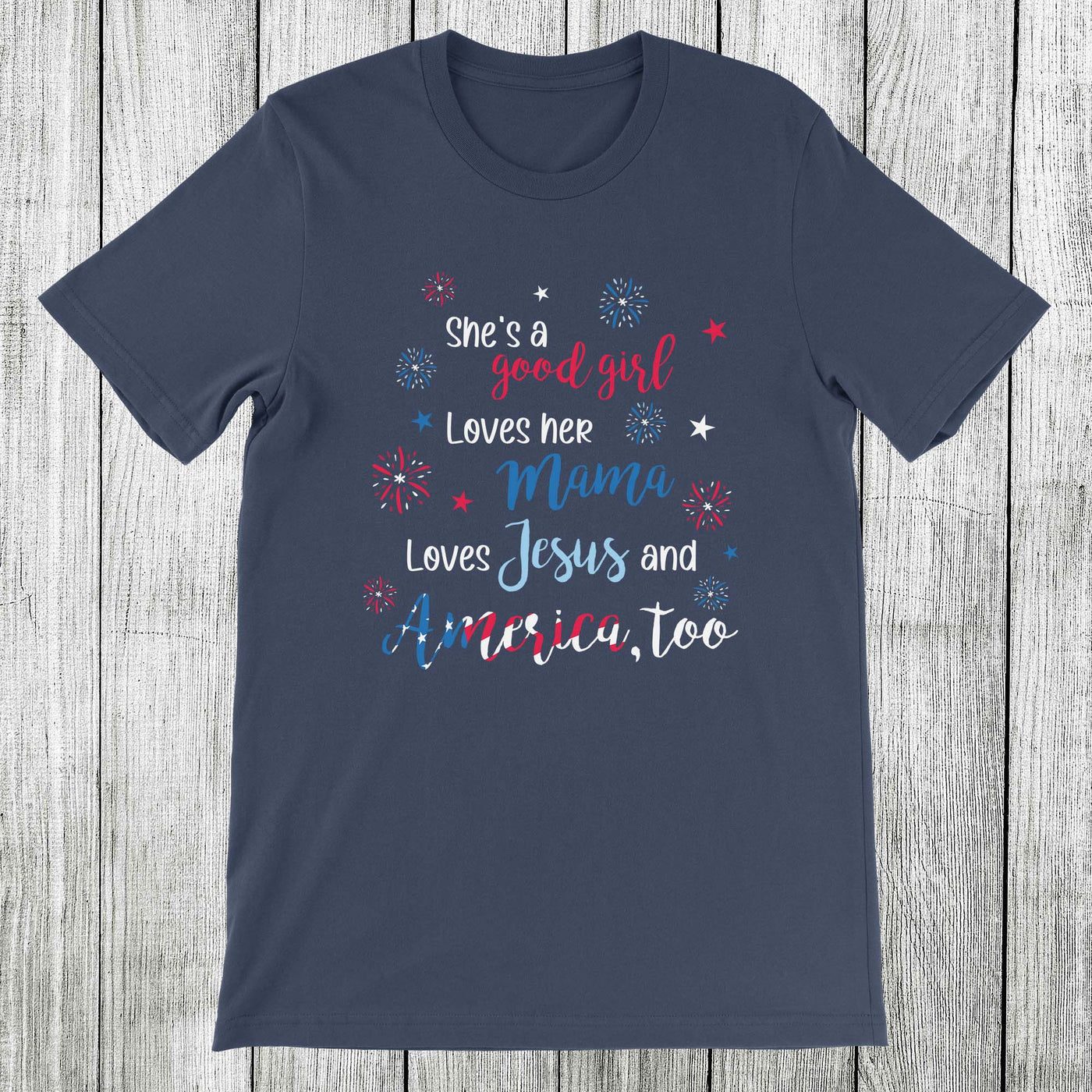Daydream Tees She's a Good Girl Navy