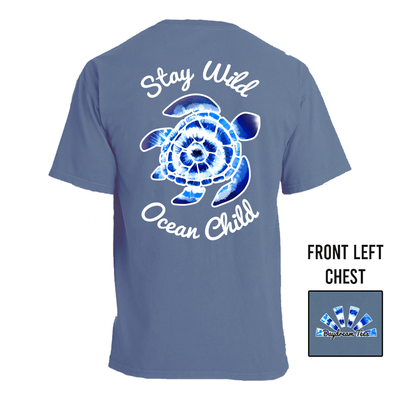 Daydream Tees Stay Wild Ocean Child Blue Jean