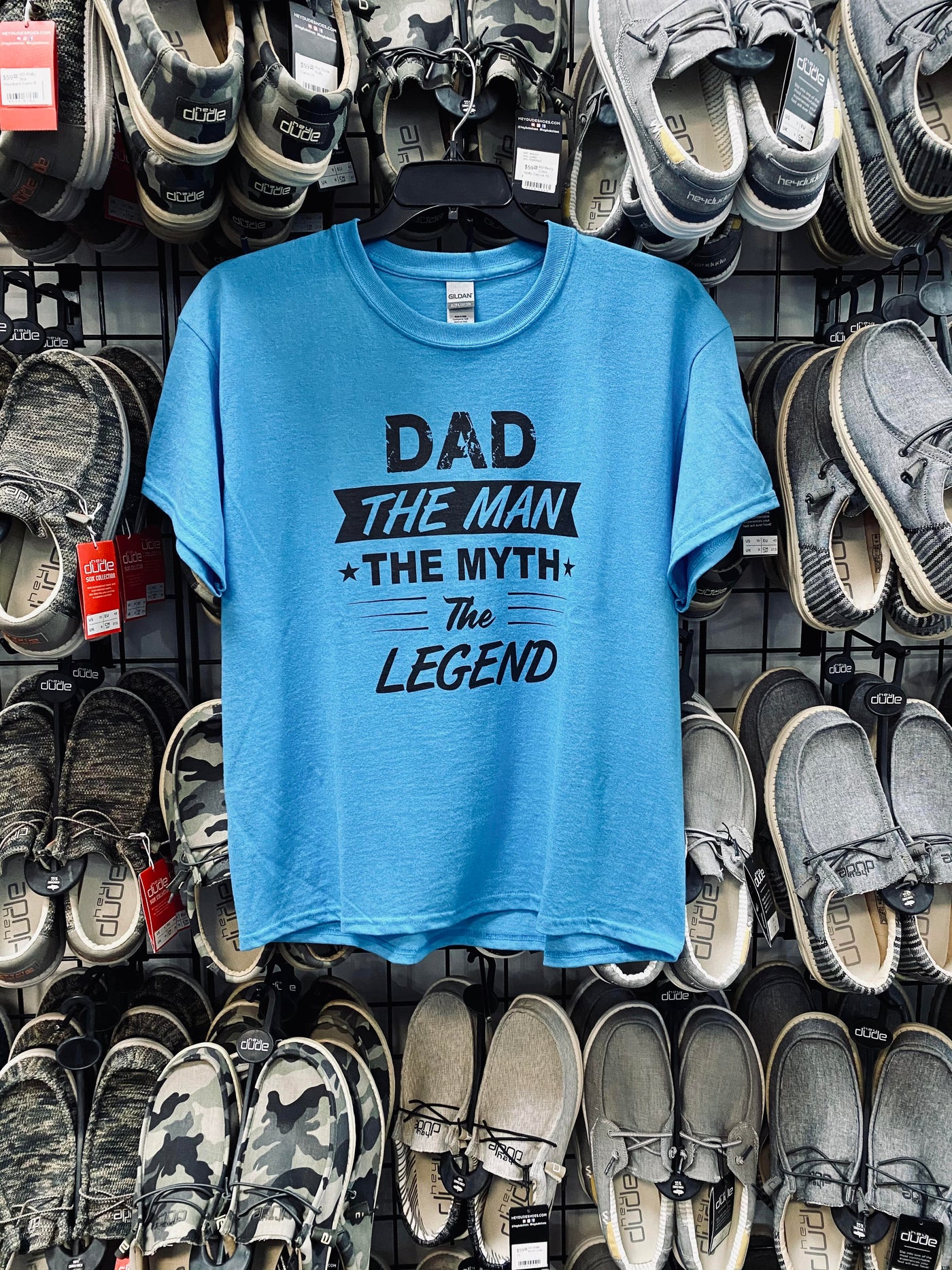 Daydream Tees Dad The Man The Myth The Legend Heather Sapphire
